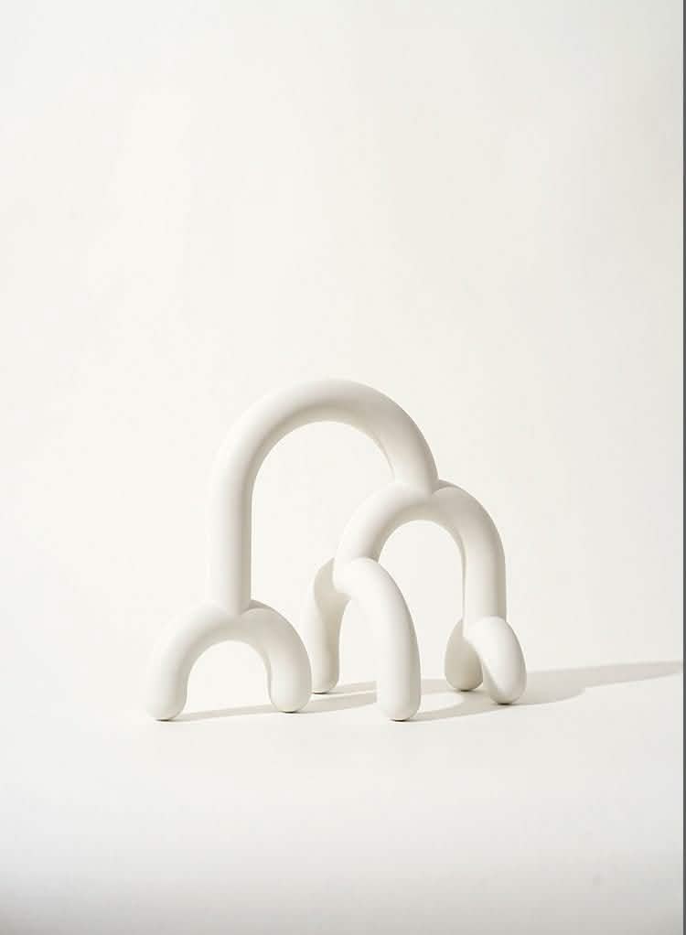 Minimalist Forest Geometric Resin Sculpture - The Mountain -