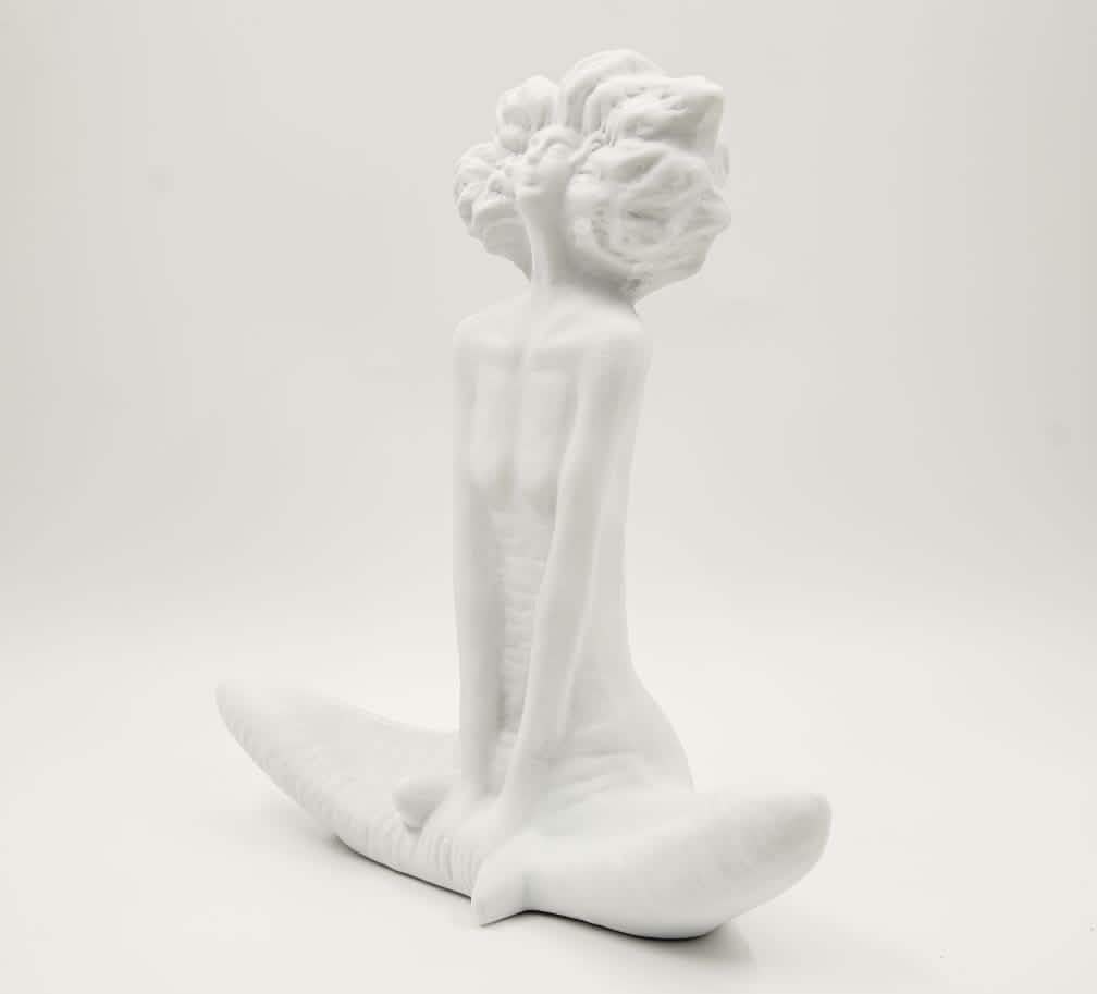 Modern Character Resin Sculptures – Minimalist Beauty Ornaments (Cross - Legged & One - Leg Pose) - A -