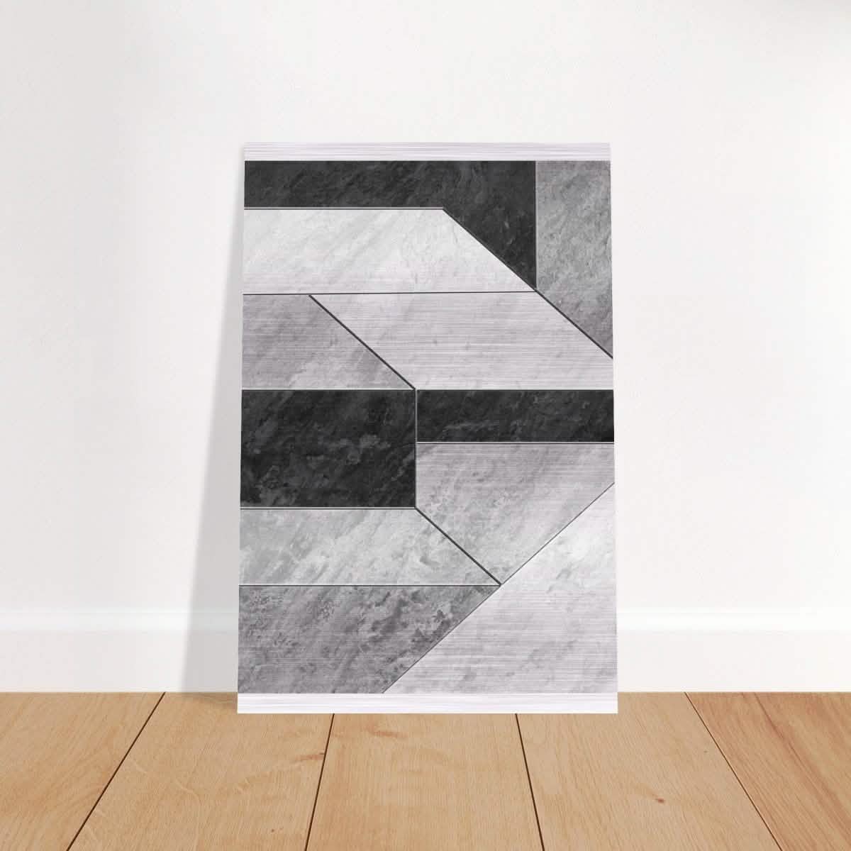 Modern Wall art Print | Da Vinci Abstract Wall art Print | Minimalist - Brushed Aluminum Print - 30x45 cm / 12x18″ -