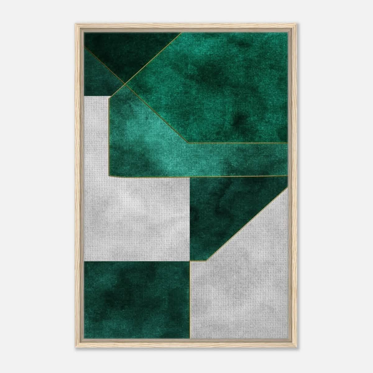 Modern Wall art Print | Da Vinci Abstract Wall art Print - Framed Canvas - 60x90 cm / 24x36″ - Wood frame