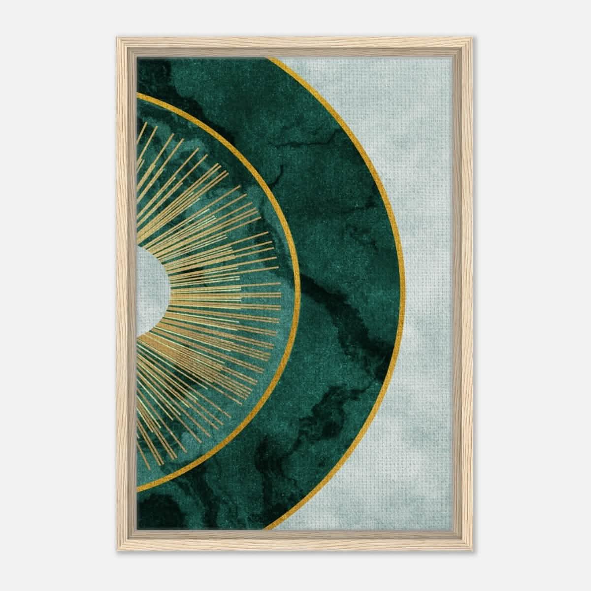 Modern Wall art Print | Da Vinci Abstract Wall art Print - Framed Canvas - 40x60 cm / 16x24″ - Wood frame