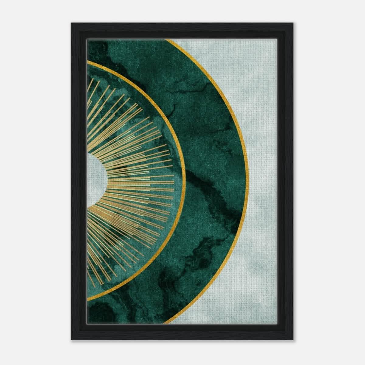 Modern Wall art Print | Da Vinci Abstract Wall art Print - Framed Canvas - 30x45 cm / 12x18″ - Black frame