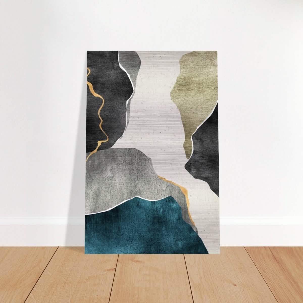 Modern Wall art Print | Da Vinci Abstract Wall art Print - Brushed Aluminum Print - 40x60 cm / 16x24″ -