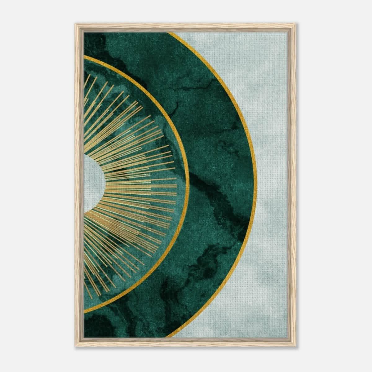 Modern Wall art Print | Da Vinci Abstract Wall art Print - Framed Canvas - 60x90 cm / 24x36″ - Wood frame