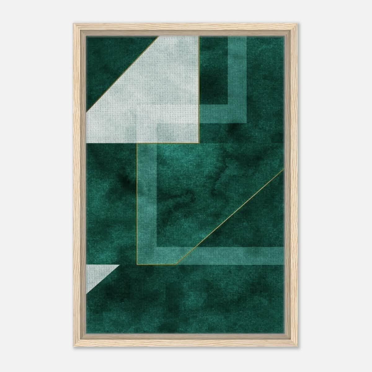 Modern Wall art Print | Da Vinci Abstract Wall art Print - Framed Canvas - 40x60 cm / 16x24″ - Wood frame