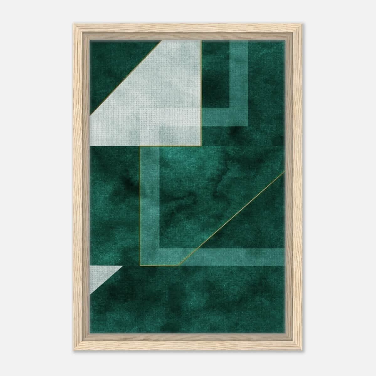 Modern Wall art Print | Da Vinci Abstract Wall art Print - Framed Canvas - 30x45 cm / 12x18″ - Wood frame