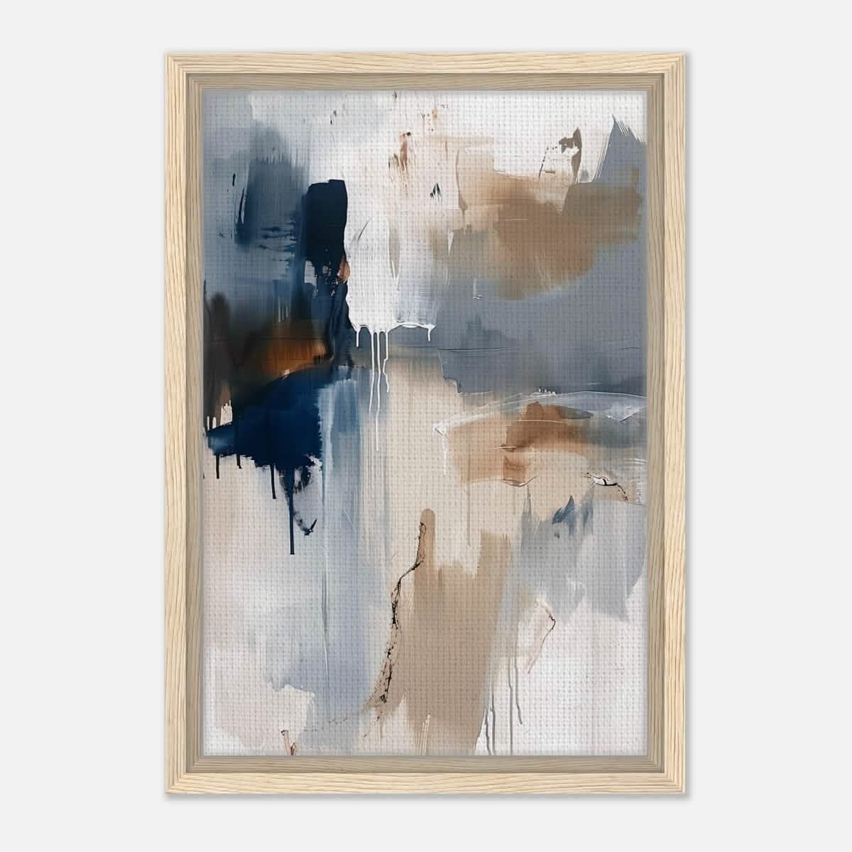 Modern Wall art Print | Da Vinci Abstract Wall art Print - Framed Canvas - 30x45 cm / 12x18″ - Wood frame