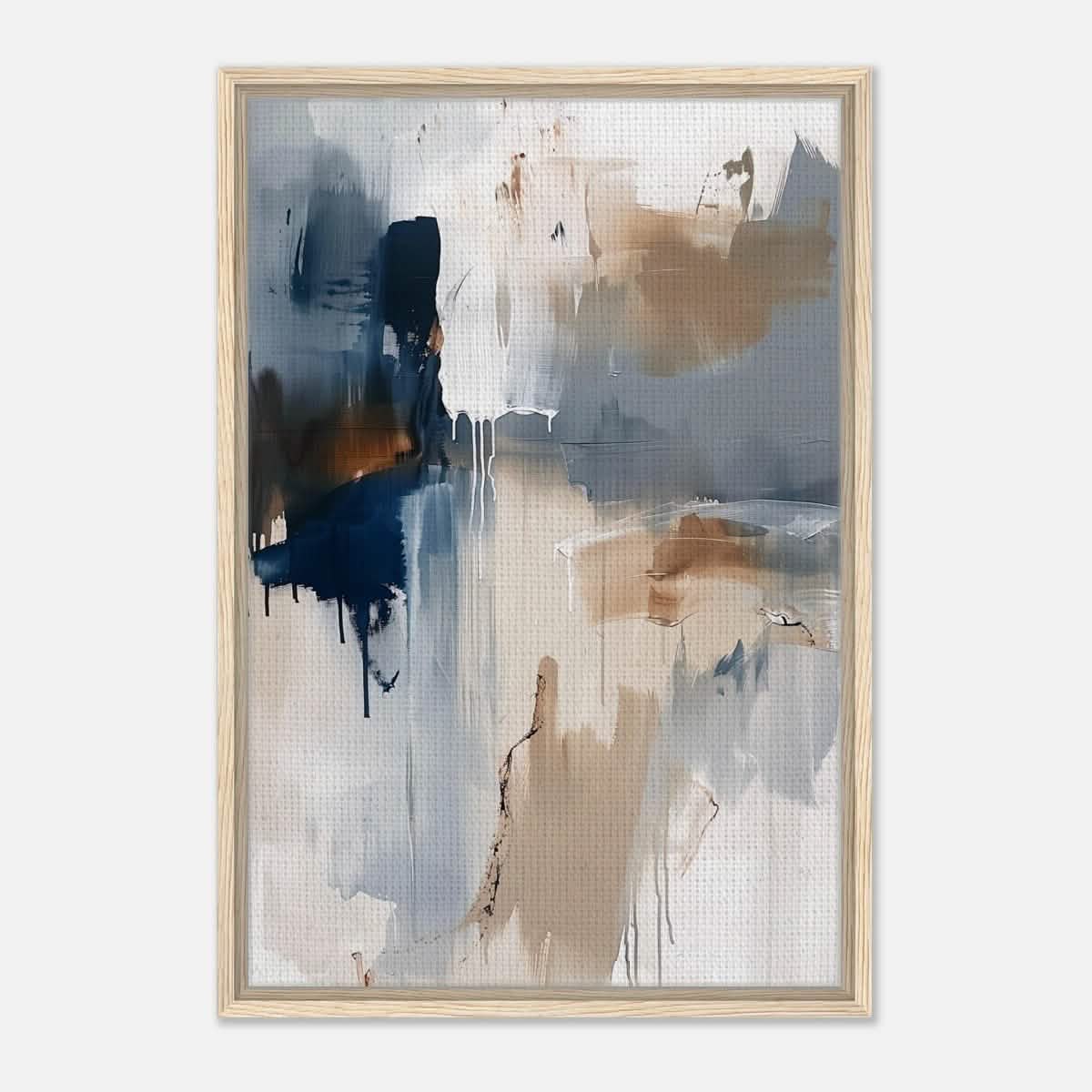 Modern Wall art Print | Da Vinci Abstract Wall art Print - Framed Canvas - 50x75 cm / 20x30″ - Wood frame