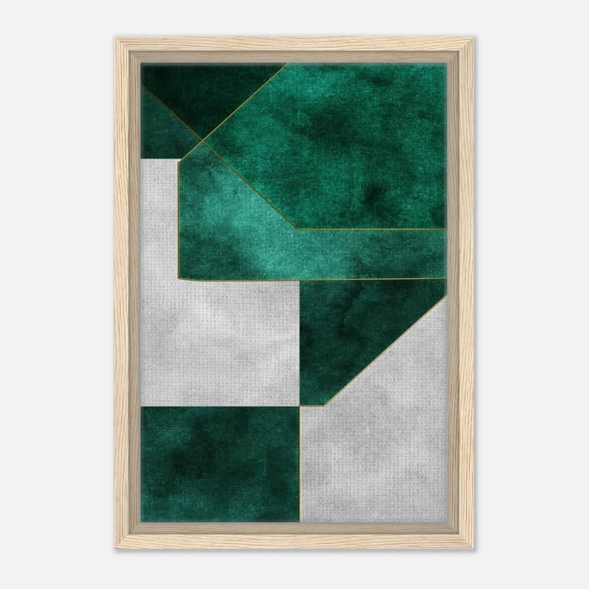 Modern Wall art Print | Da Vinci Abstract Wall art Print - Framed Canvas - 30x45 cm / 12x18″ - Wood frame