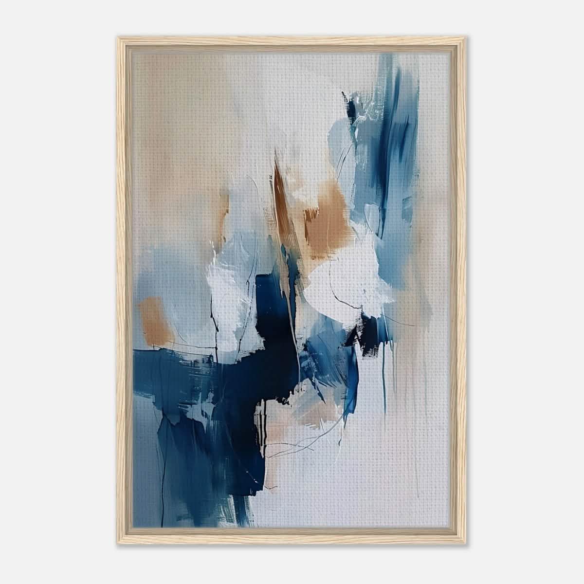 Modern Wall art Print | Da Vinci Abstract Wall art Print - Framed Canvas - 50x75 cm / 20x30″ - Wood frame