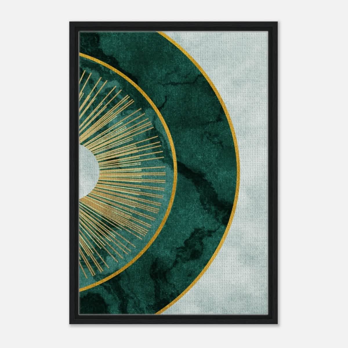 Modern Wall art Print | Da Vinci Abstract Wall art Print - Framed Canvas - 50x75 cm / 20x30″ - Black frame