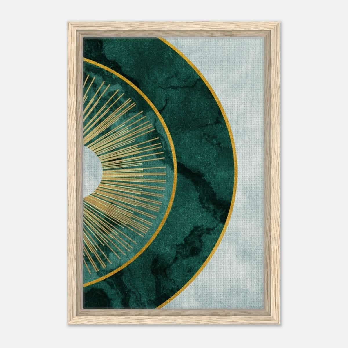 Modern Wall art Print | Da Vinci Abstract Wall art Print - Framed Canvas - 30x45 cm / 12x18″ - Wood frame