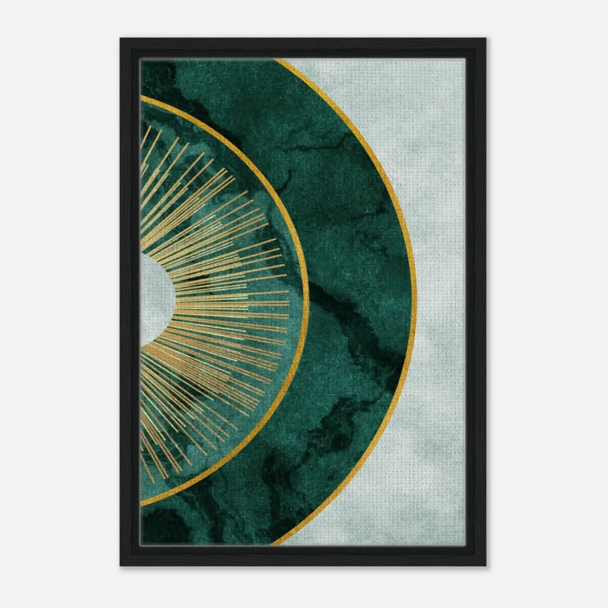 Modern Wall art Print | Da Vinci Abstract Wall art Print - Framed Canvas - 40x60 cm / 16x24″ - Black frame