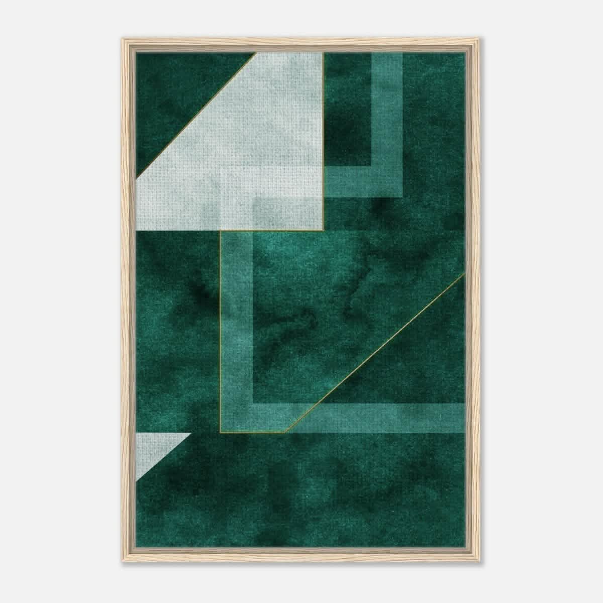 Modern Wall art Print | Da Vinci Abstract Wall art Print - Framed Canvas - 60x90 cm / 24x36″ - Wood frame