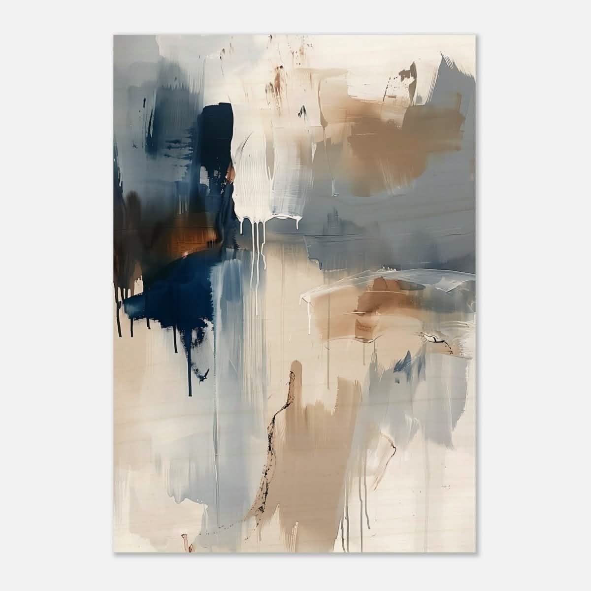 Modern Wall art Print | Da Vinci Abstract Wall art Print - Wood Prints - 70x100 cm / 28x40″ -