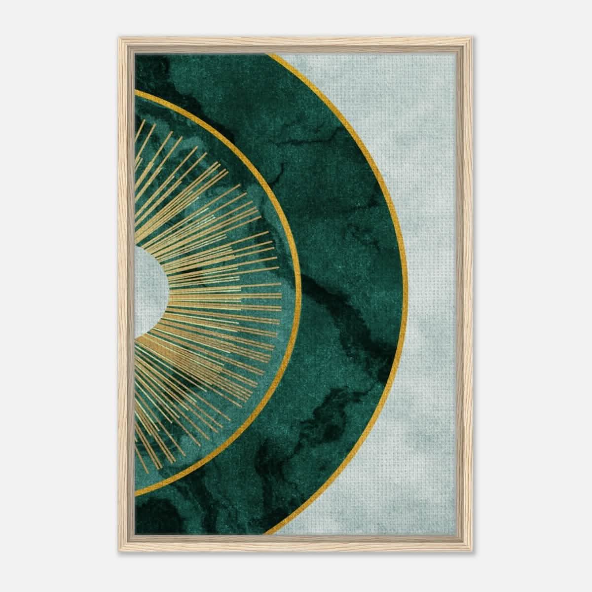 Modern Wall art Print | Da Vinci Abstract Wall art Print - Framed Canvas - 50x75 cm / 20x30″ - Wood frame