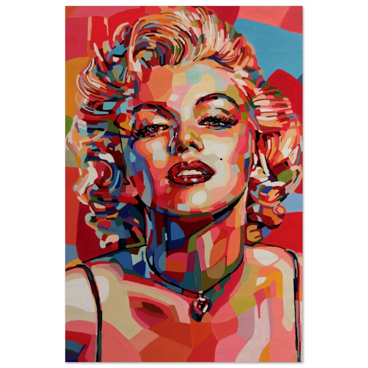 “Monroe Mosaic” | Wall Art Print - Wood Prints - 20x30 cm / 8x12″ -