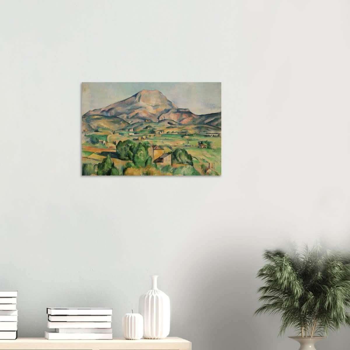 Mont Sainte - Victoire by Paul Cézanne - Wood Prints - 40x60 cm / 16x24″ - 20 mm