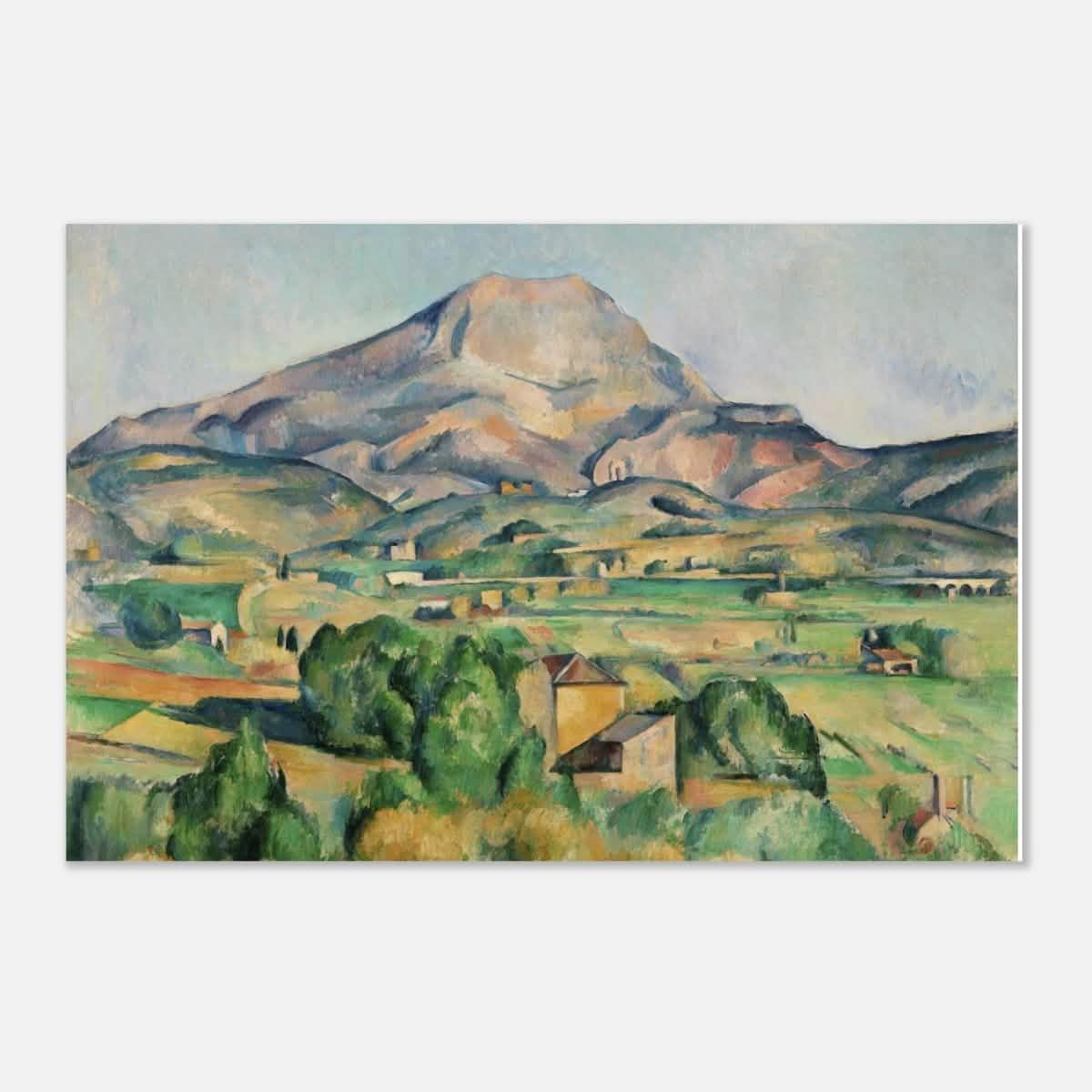 Mont Sainte - Victoire by Paul Cézanne - Aluminum Print - 30x45 cm / 12x18″ -