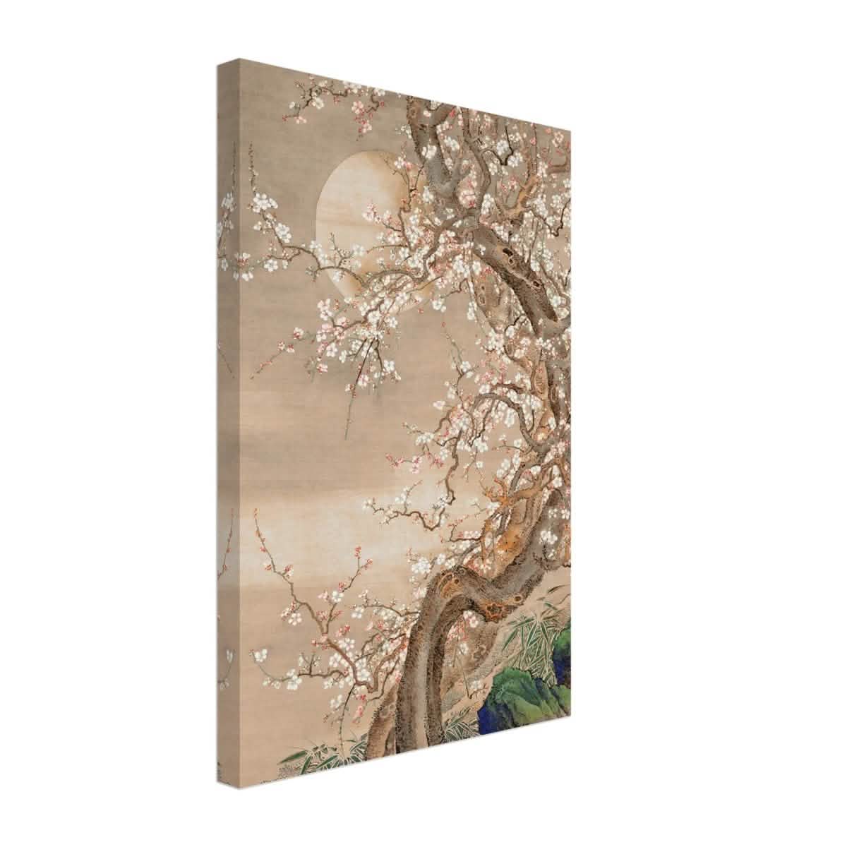 Moonlit Sakura Dance | Traditional Chinese/Japanese Botanical wall art print - Acrylic Print - 30x45 cm / 12x18″ -