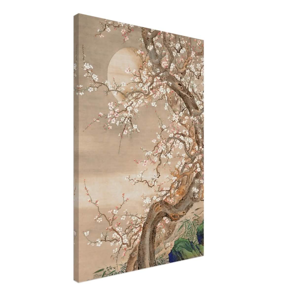 Moonlit Sakura Dance | Traditional Chinese/Japanese Botanical wall art print - Acrylic Print - 30x45 cm / 12x18″ -