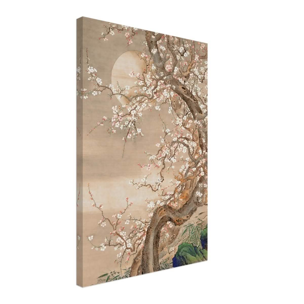 Moonlit Sakura Dance | Traditional Chinese/Japanese Botanical wall art print - Acrylic Print - 30x45 cm / 12x18″ -