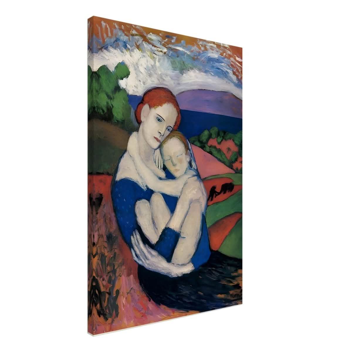 Mother and child by Pablo Picasso 1901 - Canvas - 50x75 cm / 20x30″ - Slim