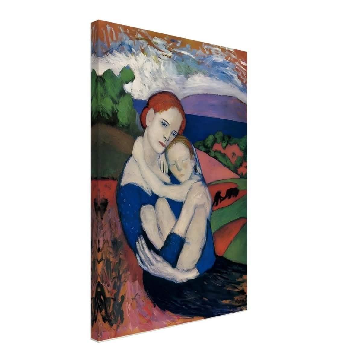 Mother and child by Pablo Picasso 1901 - Canvas - 40x60 cm / 16x24″ - Slim
