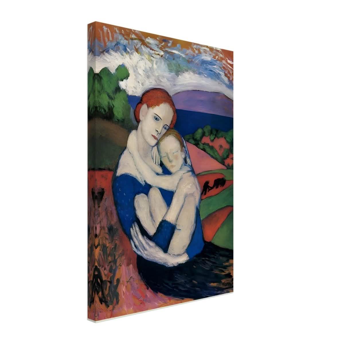 Mother and child by Pablo Picasso 1901 - Canvas - 40x60 cm / 16x24″ - Thick