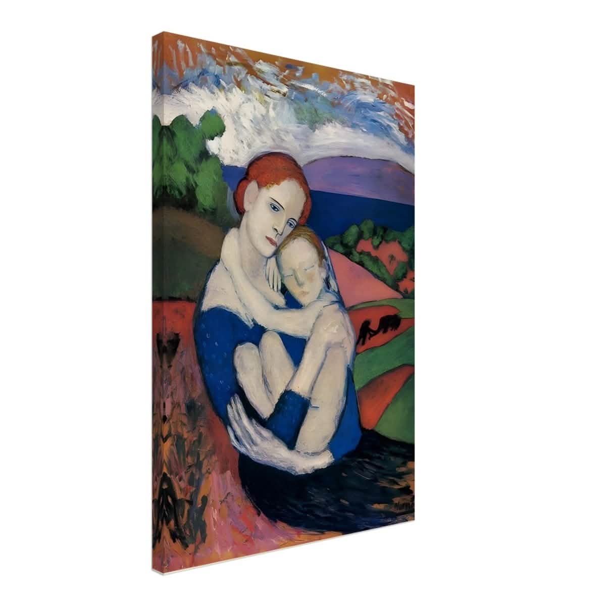 Mother and child by Pablo Picasso 1901 - Canvas - 50x75 cm / 20x30″ - Thick