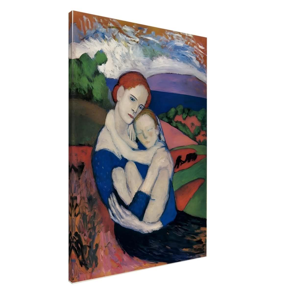 Mother and child by Pablo Picasso 1901 - Canvas - 70x100 cm / 28x40″ - Slim