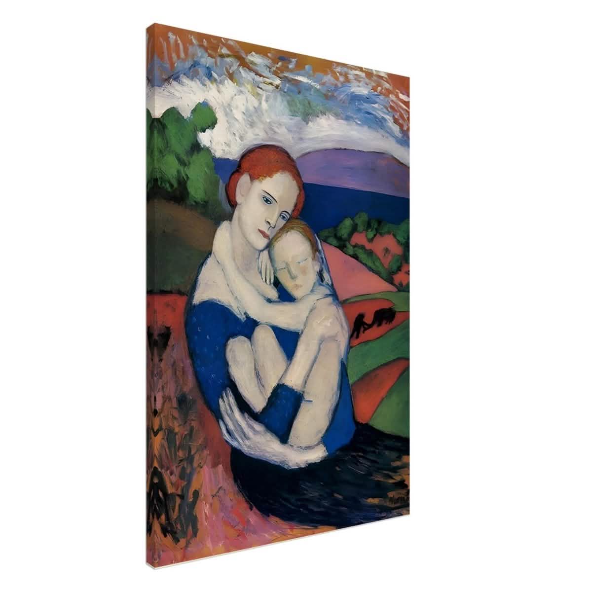Mother and child by Pablo Picasso 1901 - Canvas - 60x90 cm / 24x36″ - Slim