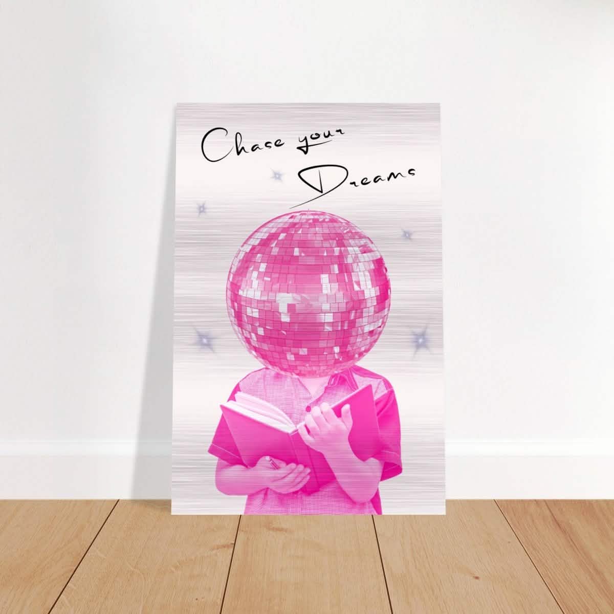 Motivational Art wall art print | Chase Your Dreams - Brushed Aluminum Print - 30x45 cm / 12x18″ -