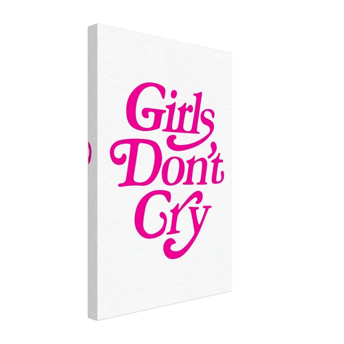 Motivational Art wall art print | Girls Don't Cry - Canvas - 30x45 cm / 12x18″ -