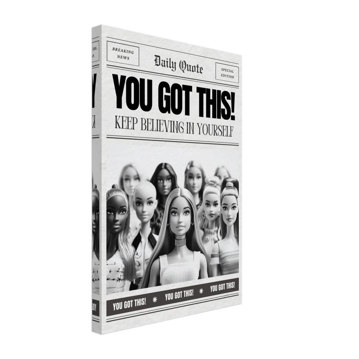 Motivational Art wall art print | You Got This! - Canvas - 30x45 cm / 12x18″ -