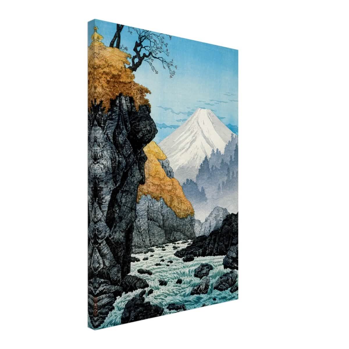 Mountainscape Harmony | Traditional Japanese Landscape Art - Canvas - 40x60 cm / 16x24″ -