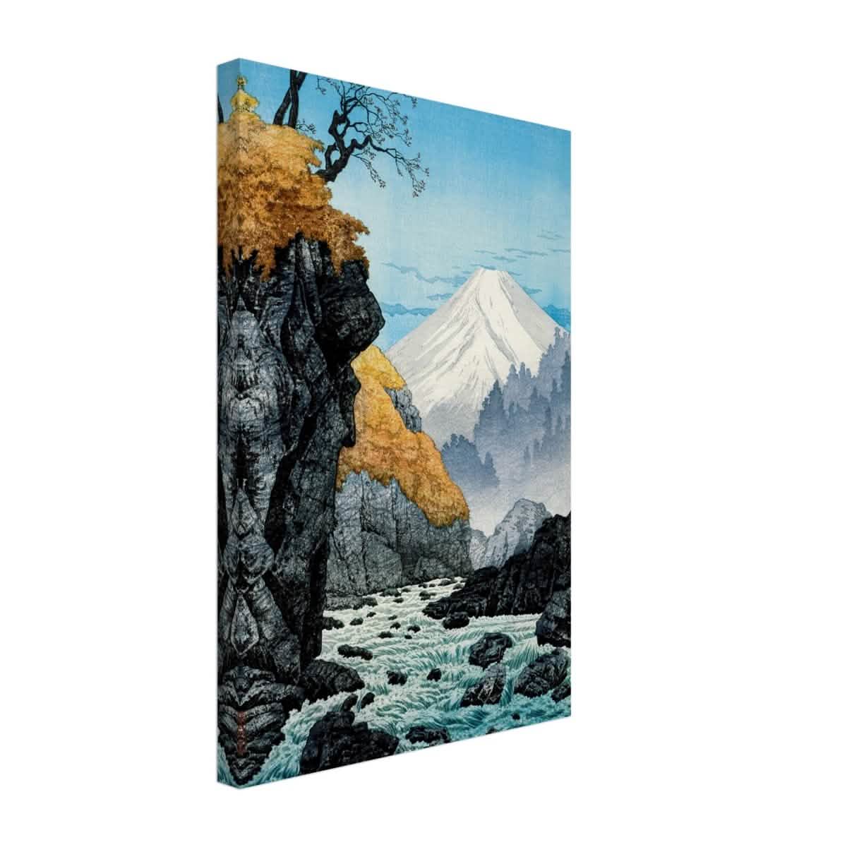 Mountainscape Harmony | Traditional Japanese Landscape Art - Canvas - 30x45 cm / 12x18″ -