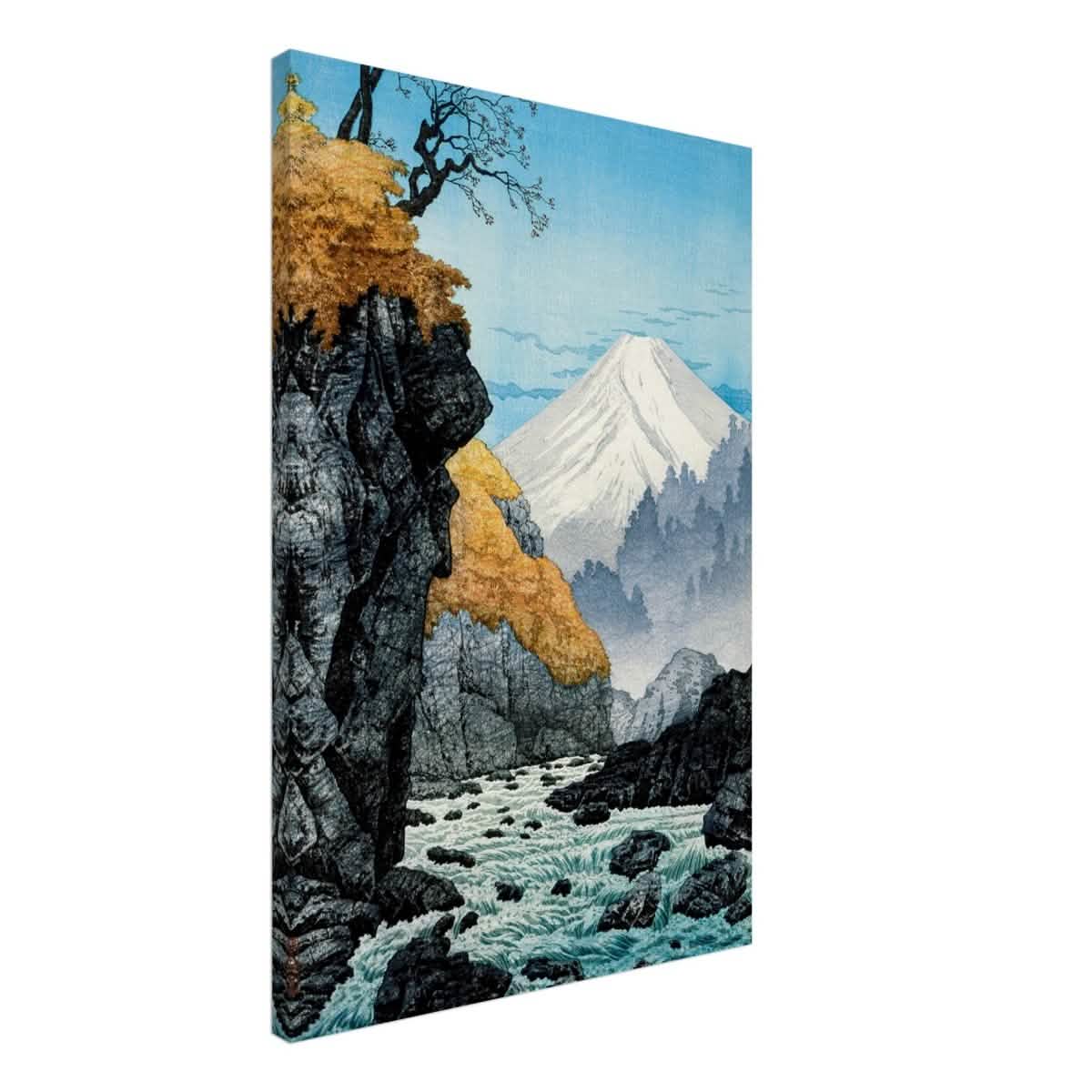 Mountainscape Harmony | Traditional Japanese Landscape Art - Canvas - 50x75 cm / 20x30″ -