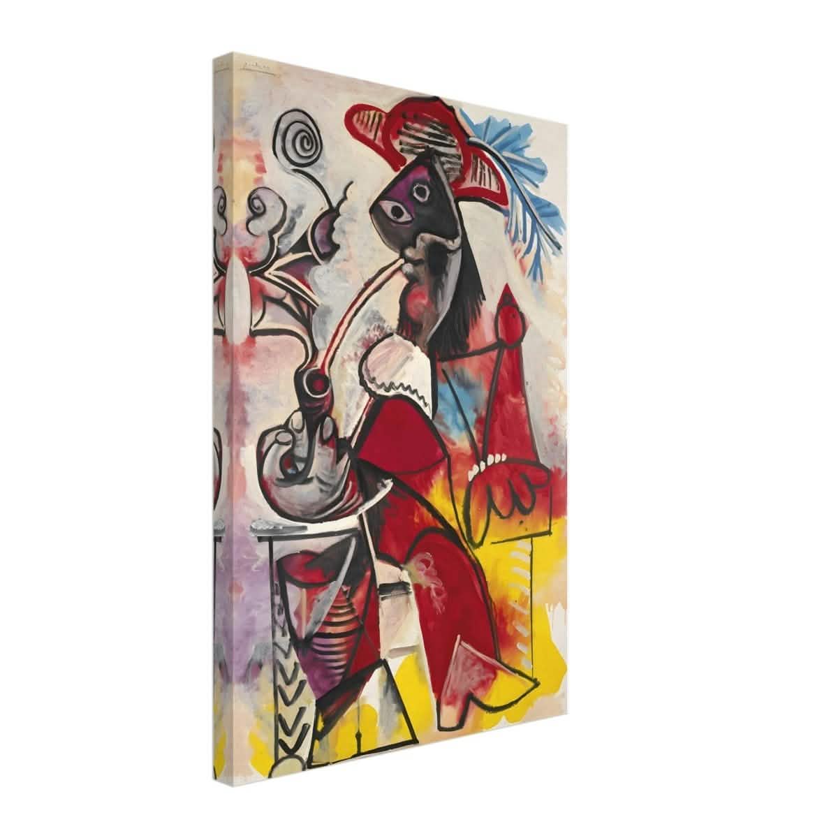 Mousquetaire À La Pipe by Pablo Picasso 1969 - Canvas - 40x60 cm / 16x24″ - Thick