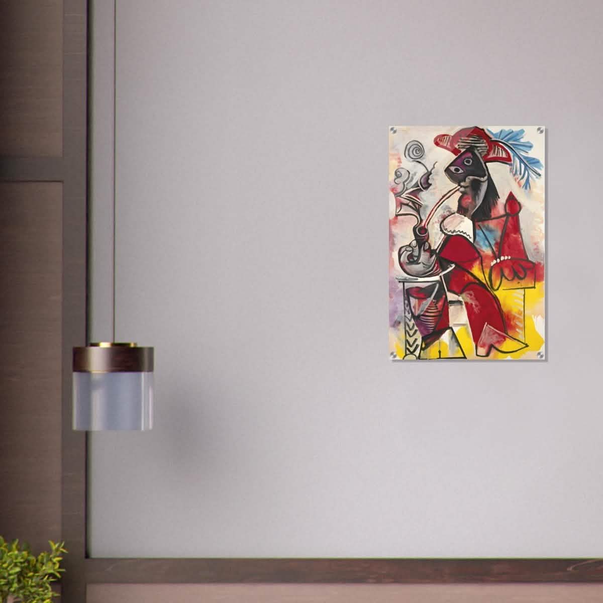 Mousquetaire À La Pipe by Pablo Picasso 1969 - Acrylic Print - 50x75 cm / 20x30″ -