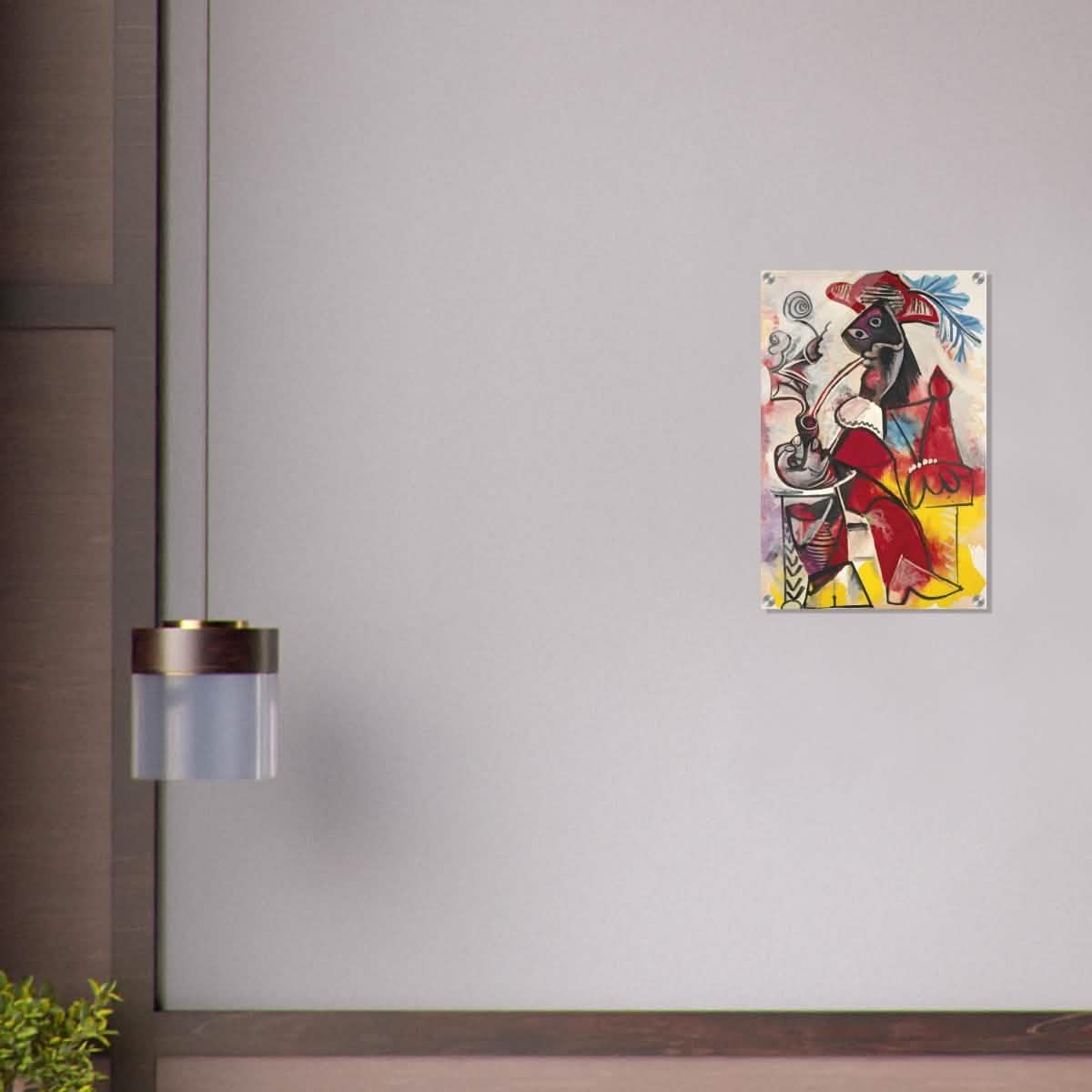Mousquetaire À La Pipe by Pablo Picasso 1969 - Acrylic Print - 40x60 cm / 16x24″ -