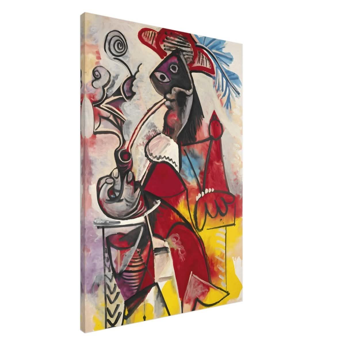 Mousquetaire À La Pipe by Pablo Picasso 1969 - Canvas - 70x100 cm / 28x40″ - Slim