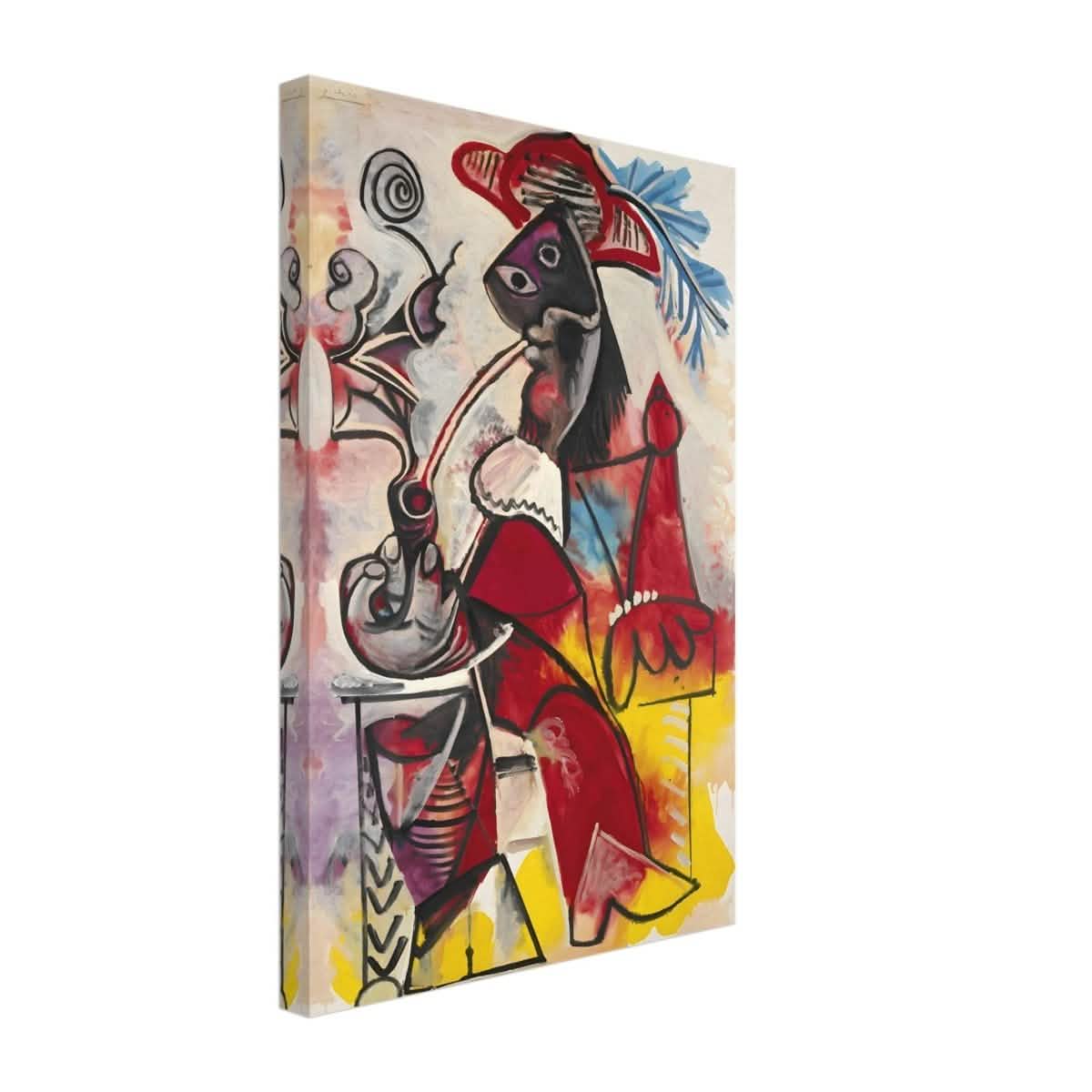 Mousquetaire À La Pipe by Pablo Picasso 1969 - Canvas - 30x45 cm / 12x18″ - Slim