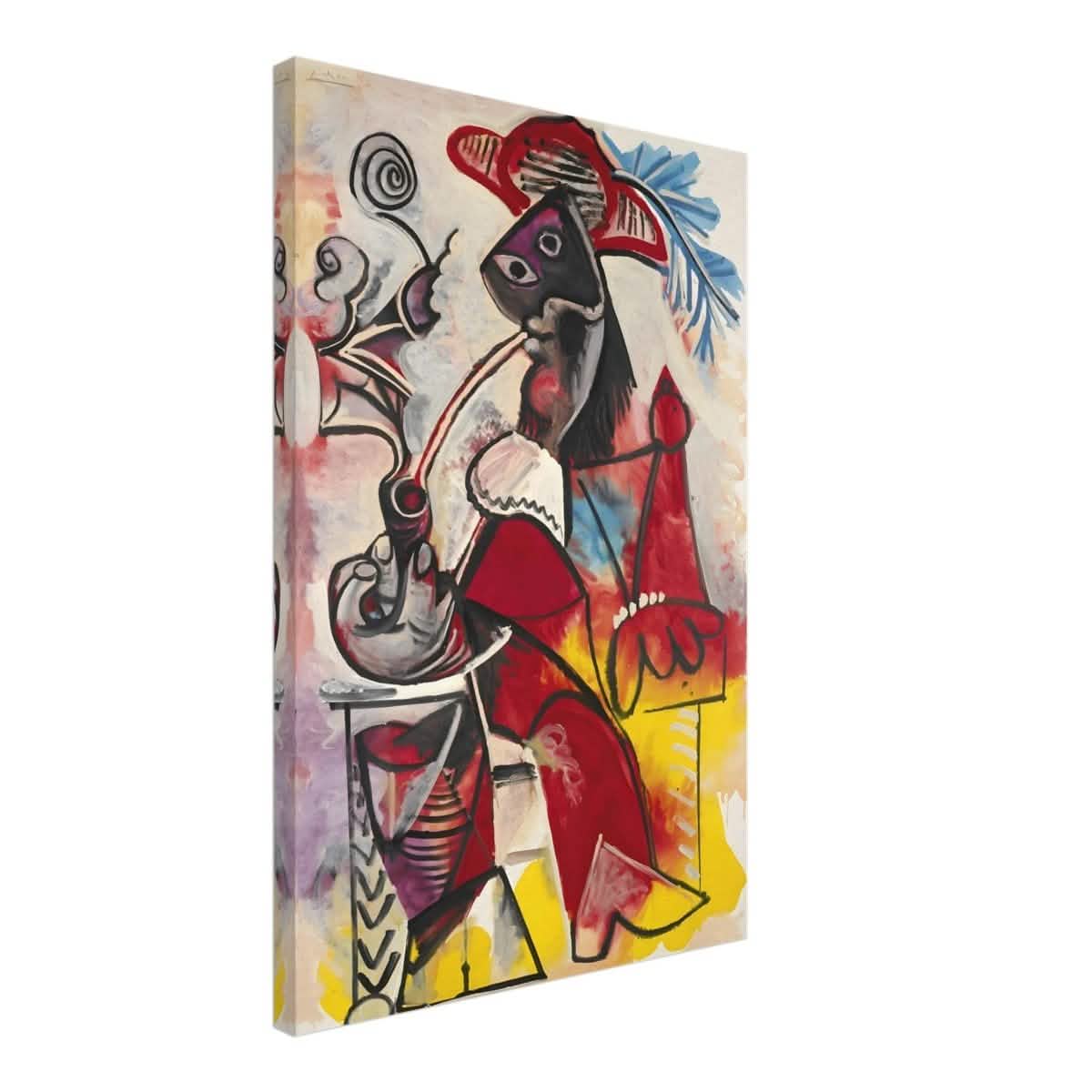 Mousquetaire À La Pipe by Pablo Picasso 1969 - Canvas - 50x75 cm / 20x30″ - Thick