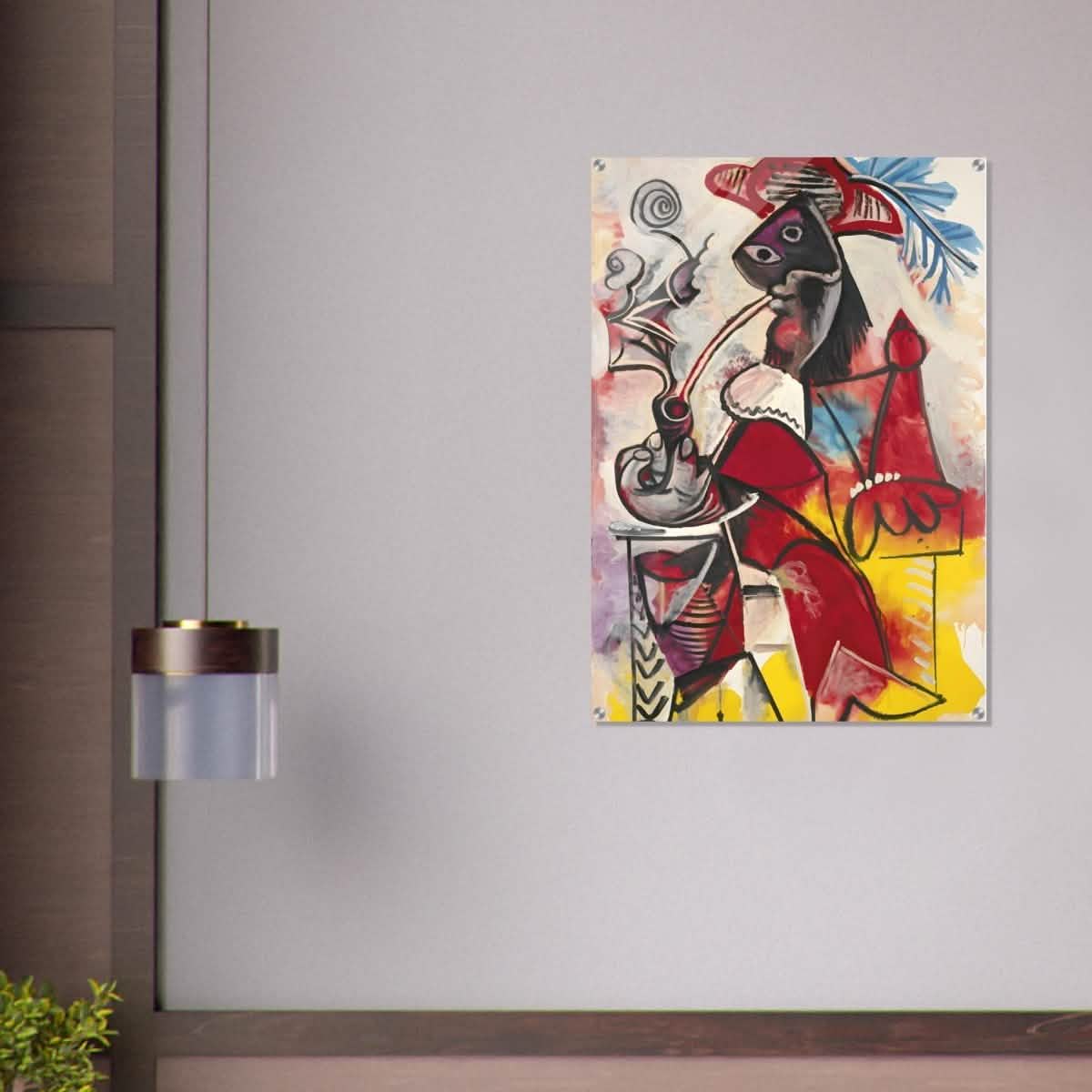 Mousquetaire À La Pipe by Pablo Picasso 1969 - Acrylic Print - 70x100 cm / 28x40″ -