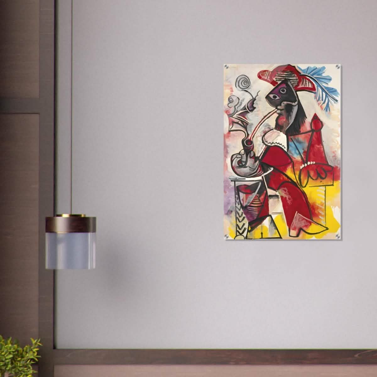 Mousquetaire À La Pipe by Pablo Picasso 1969 - Acrylic Print - 60x90 cm / 24x36″ -