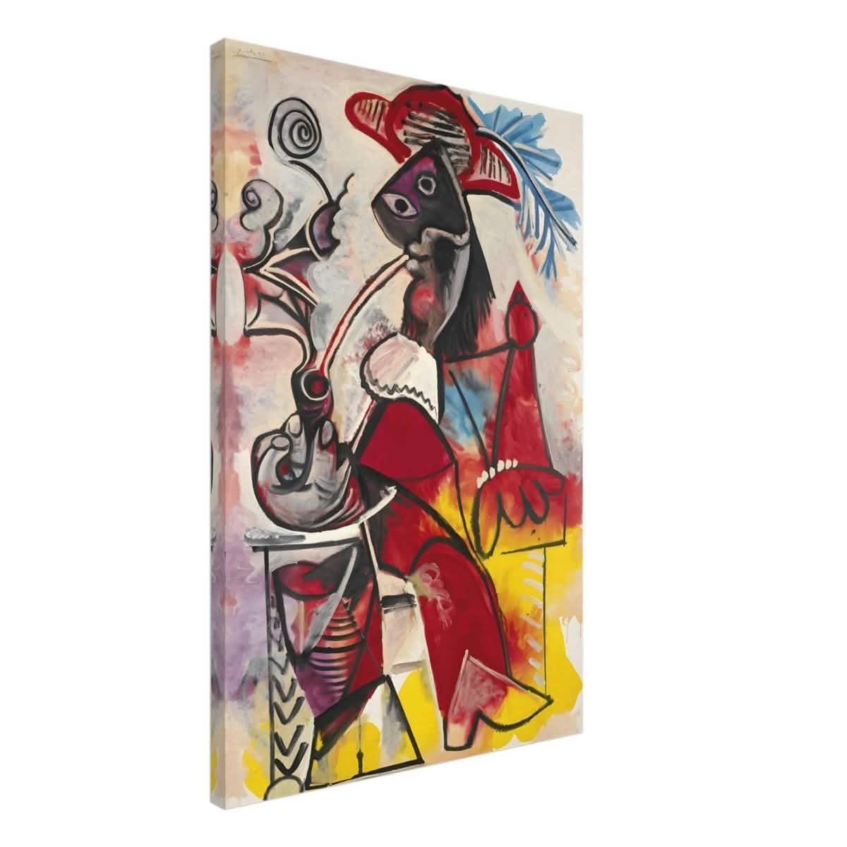 Mousquetaire À La Pipe by Pablo Picasso 1969 - Canvas - 50x75 cm / 20x30″ - Slim