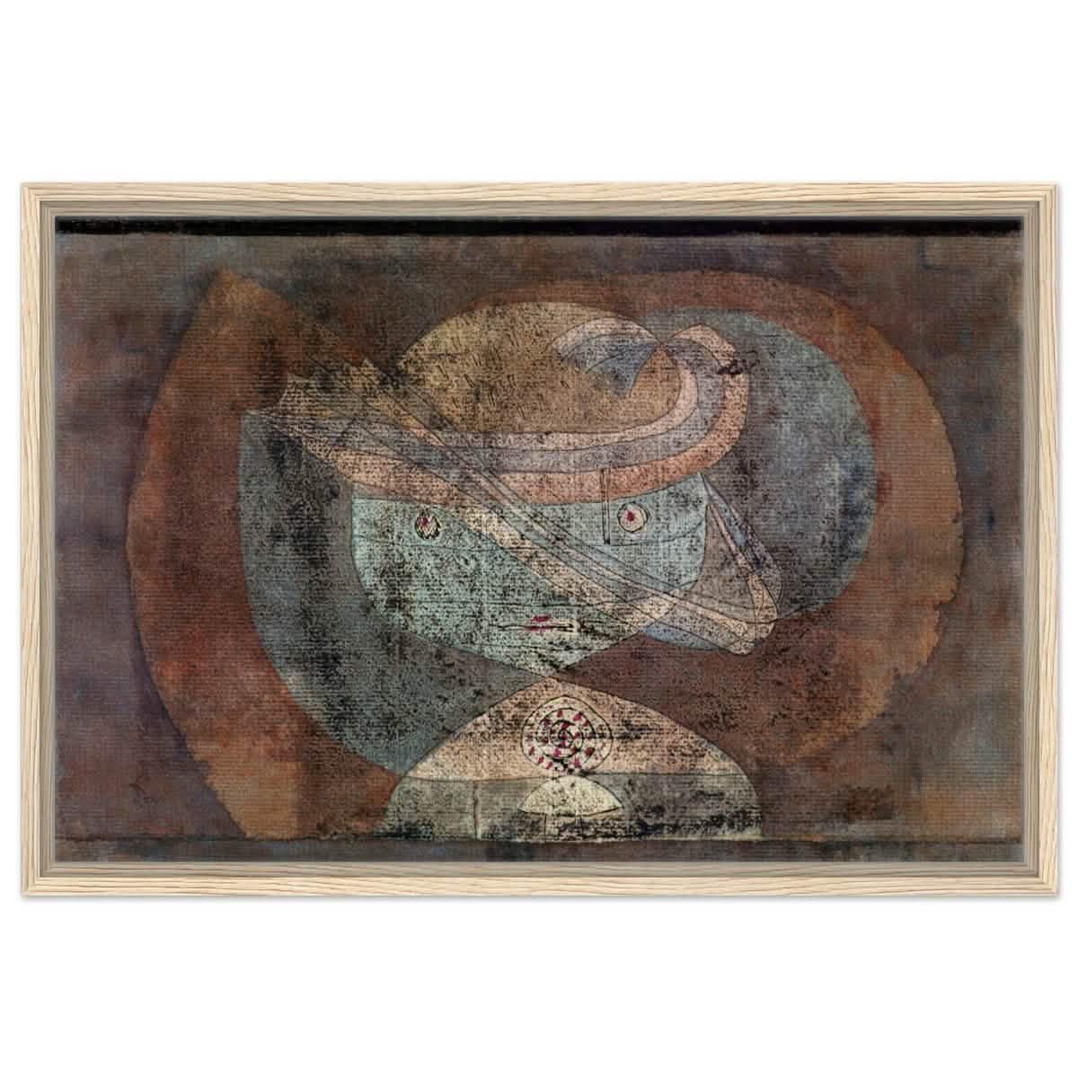 Movement around a Child (1928) by Paul Klee | Vintage wall art print - Framed Canvas - 50x75 cm / 20x30″ - Wood frame