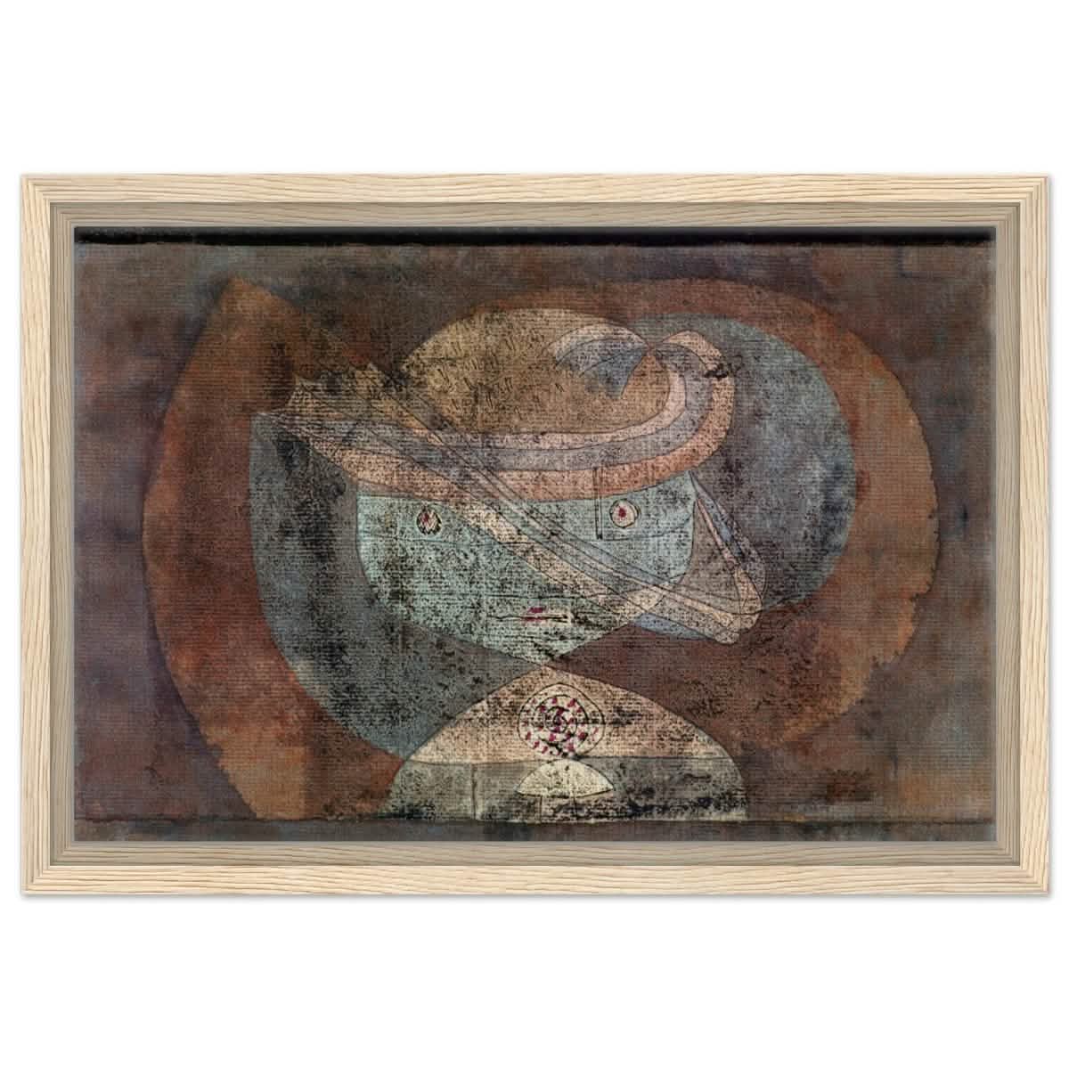 Movement around a Child (1928) by Paul Klee | Vintage wall art print - Framed Canvas - 30x45 cm / 12x18″ - Wood frame