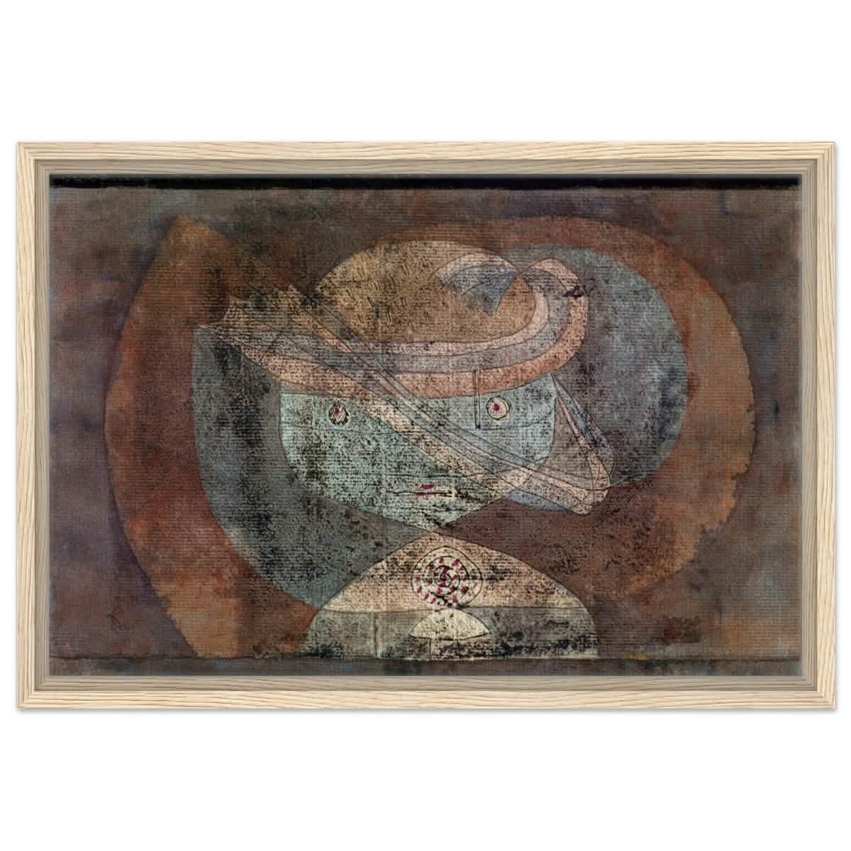Movement around a Child (1928) by Paul Klee | Vintage wall art print - Framed Canvas - 40x60 cm / 16x24″ - Wood frame